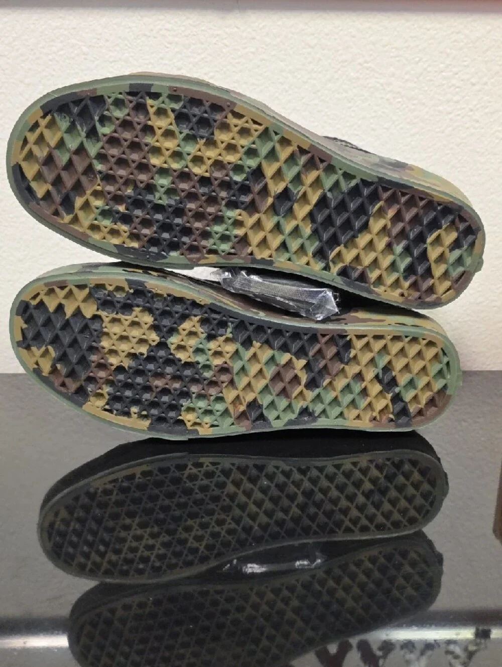 Vans Sk8 Hi Black Military Olive Camo Men 7.5 Women 9.0 New With Box